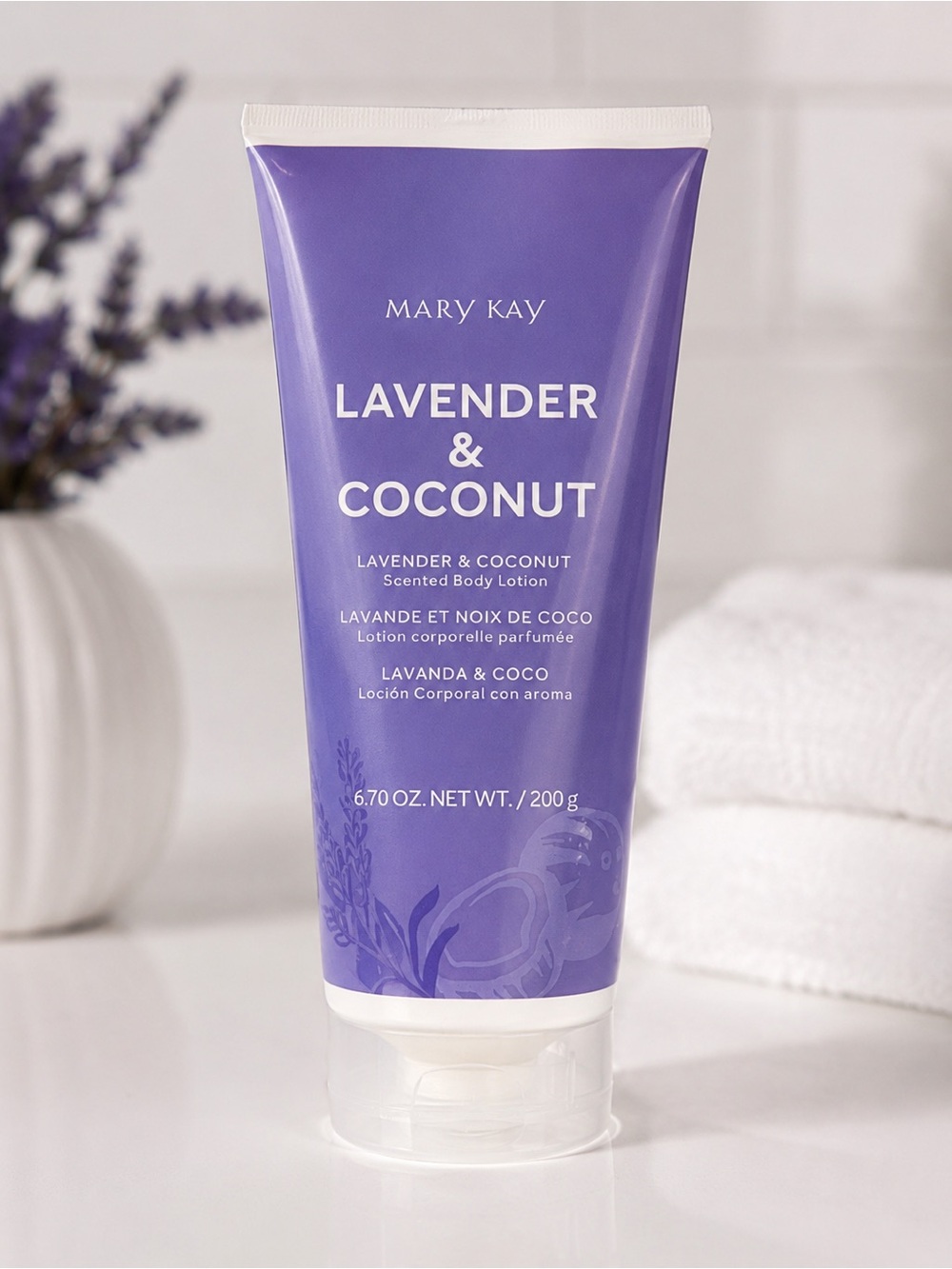 Mary Kay Lavender & Coconut Scented Body Lotion 6.7 oz